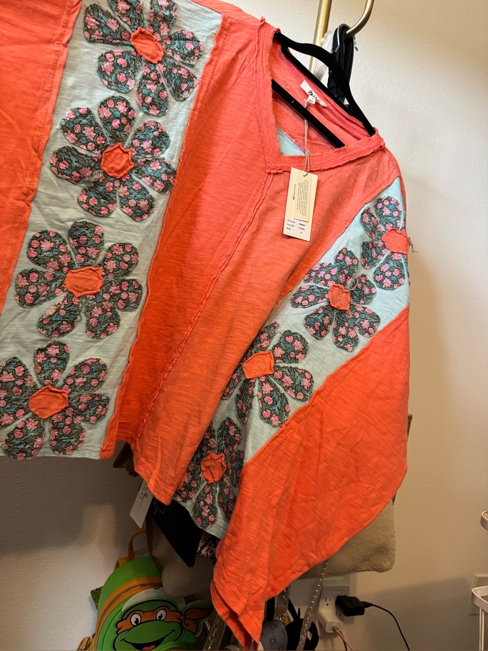 Women's Coral Short Sleeve Tee by Blue Velvet- Small